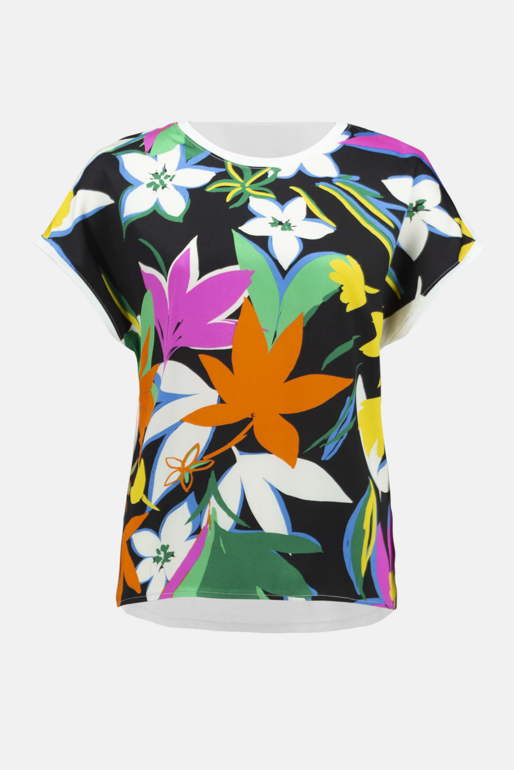 Top Satinado Floral Multicolor - 241137