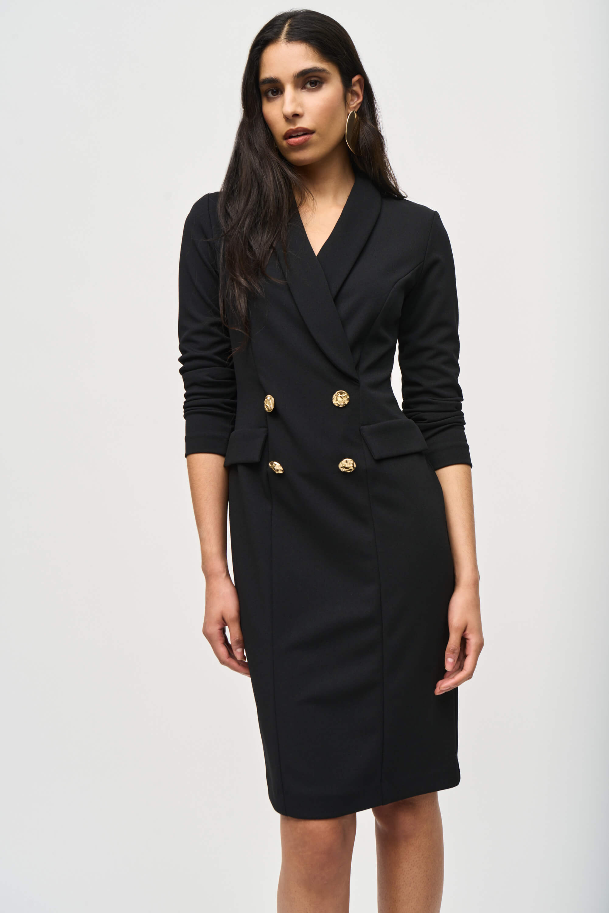 Vestido blazer de crepé scuba - 243146