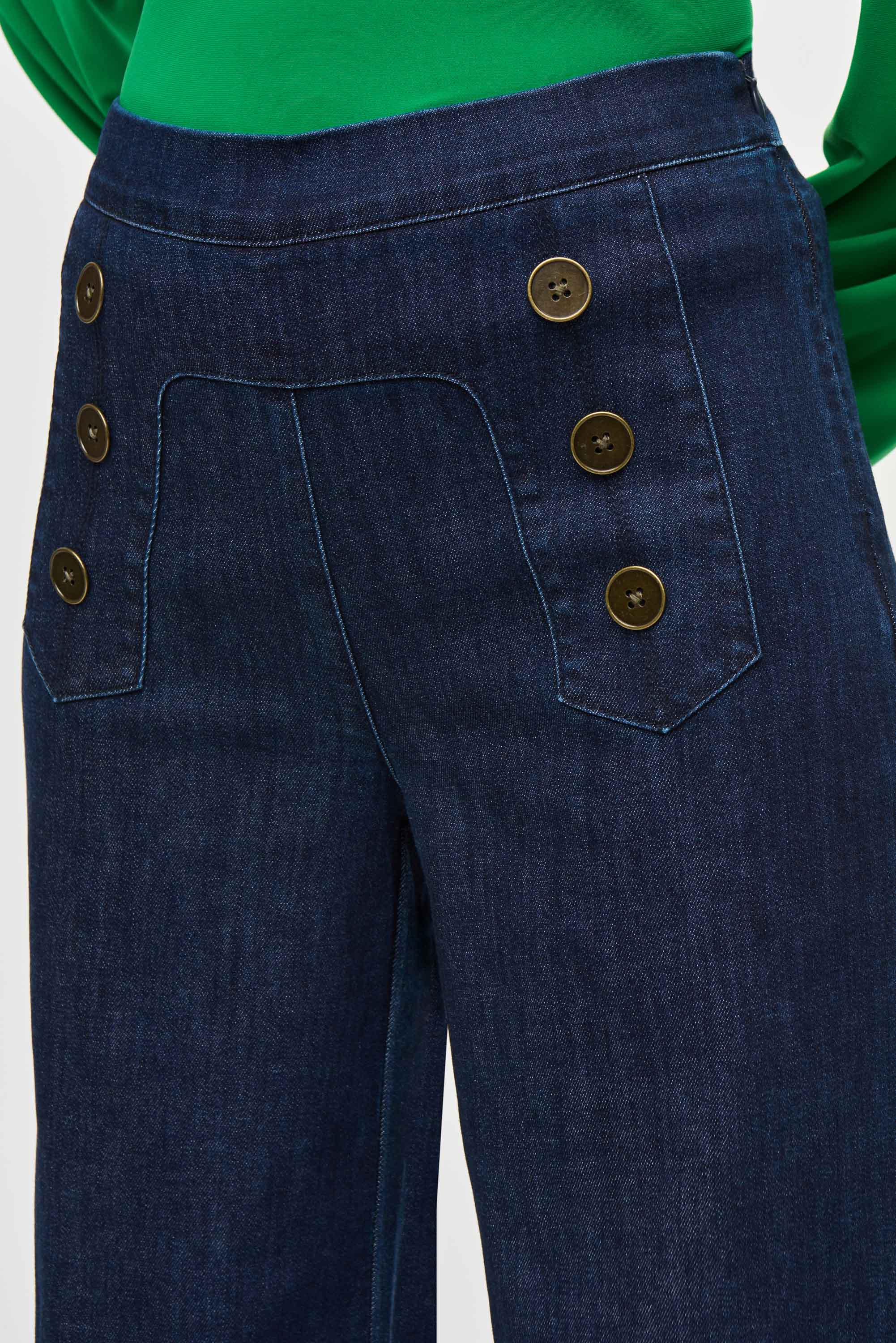 Pantalones vaqueros de pierna ancha y talle alto - 243900