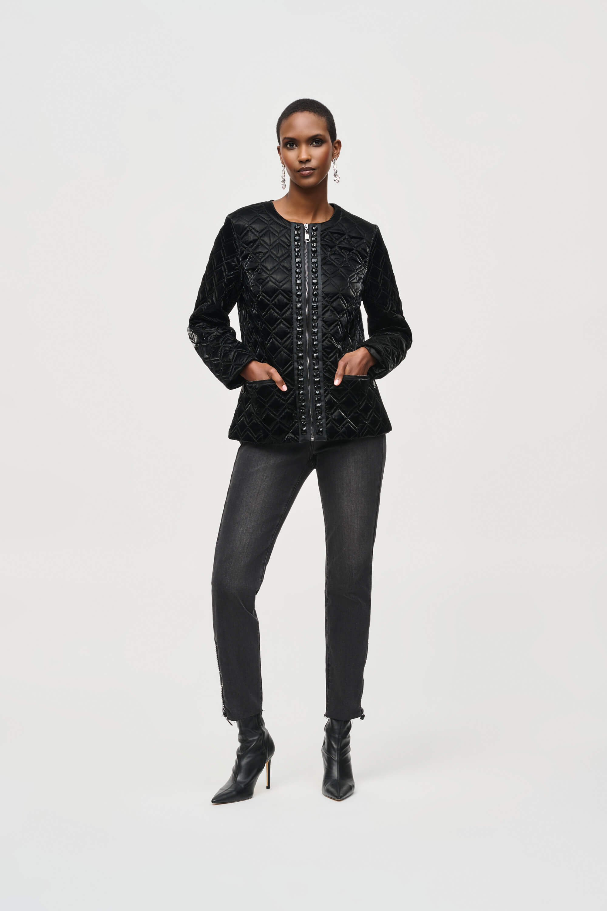 Abrigo acolchado con detalle de ribete - 243920