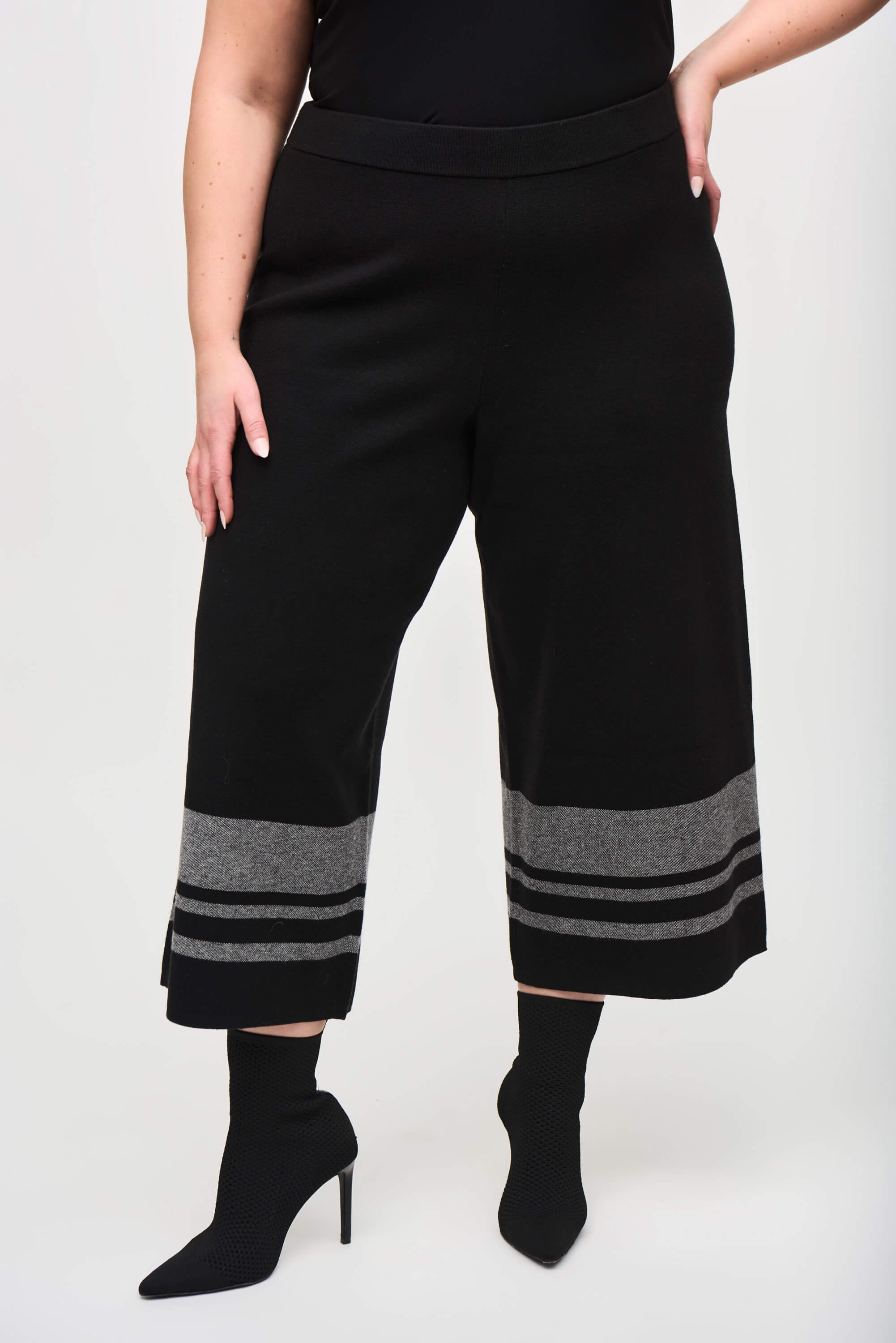 Pantalones culotte de punto tipo jersey de jacquard - 243950