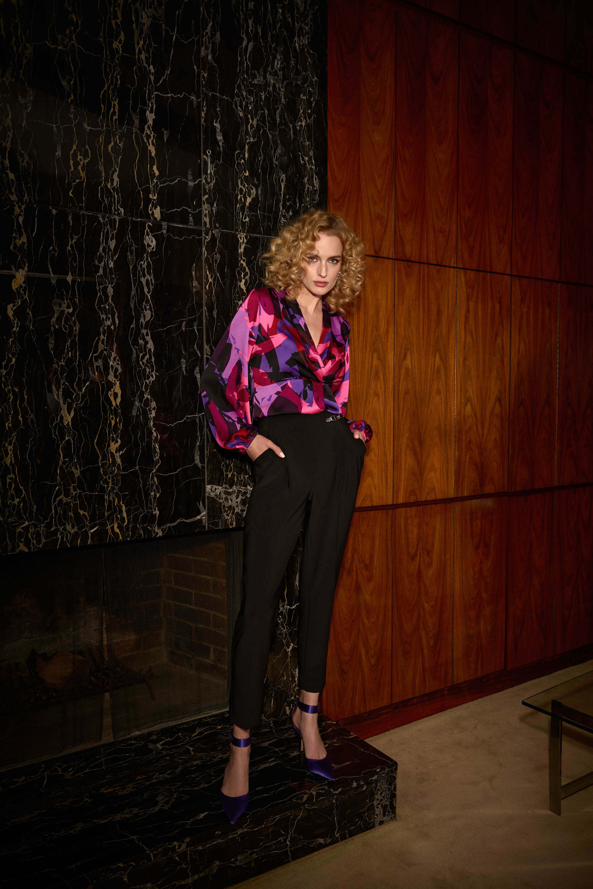 Pantalones crop de punto sedoso sin cierres - 244029