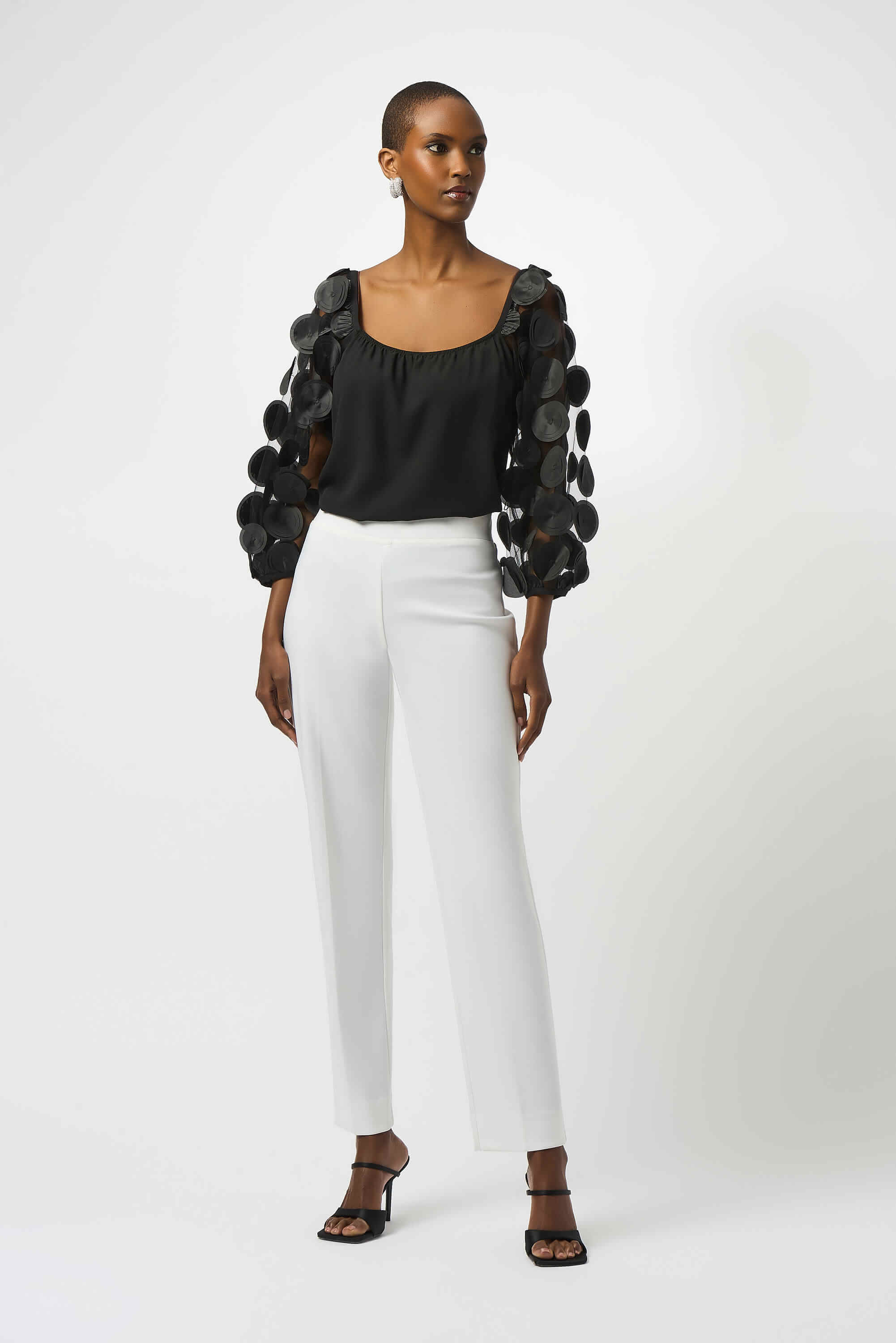 Top 251273 | Top punto sedoso lunares 3D vista frontal