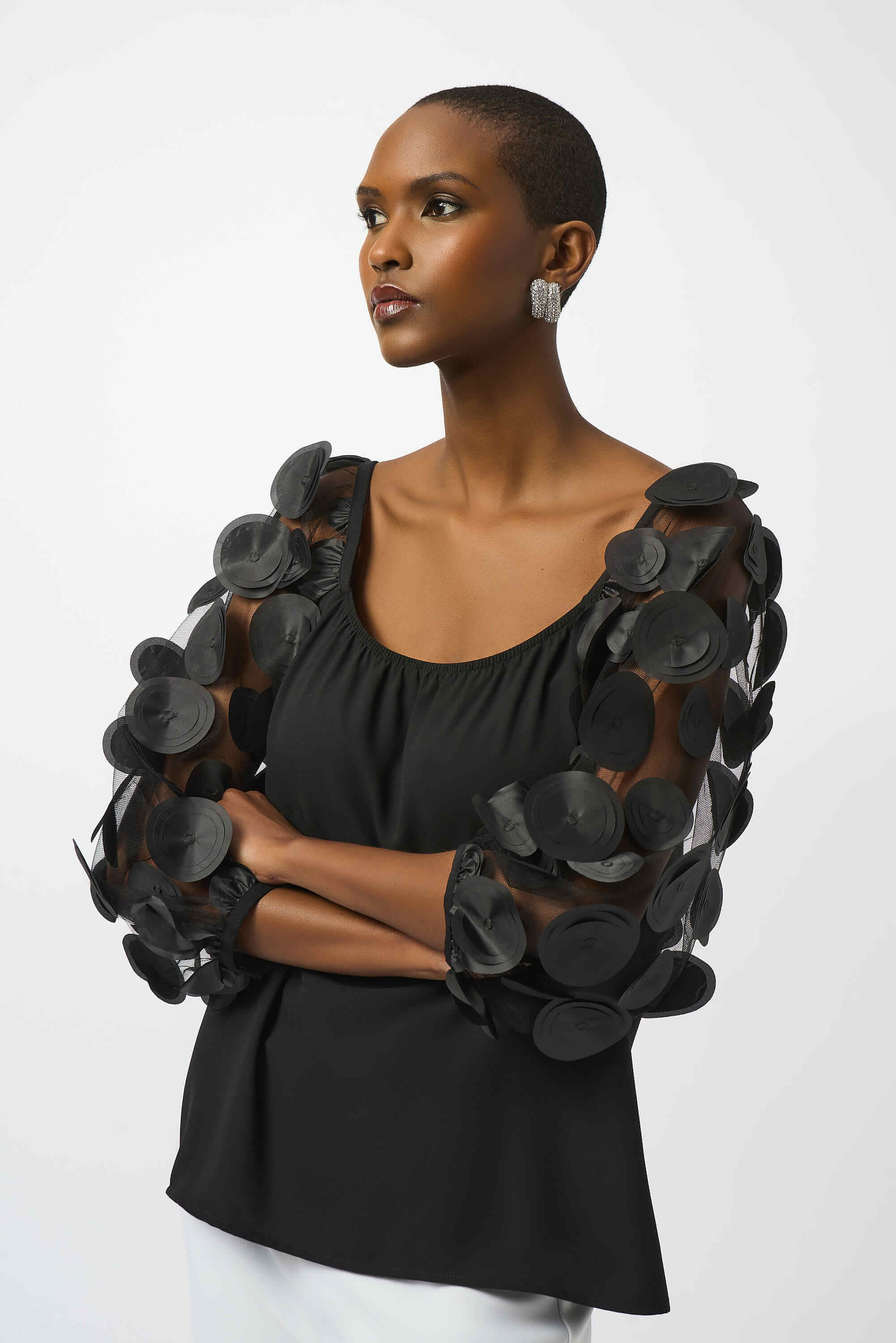 Top 251273 | Detalle de mangas abullonadas en top