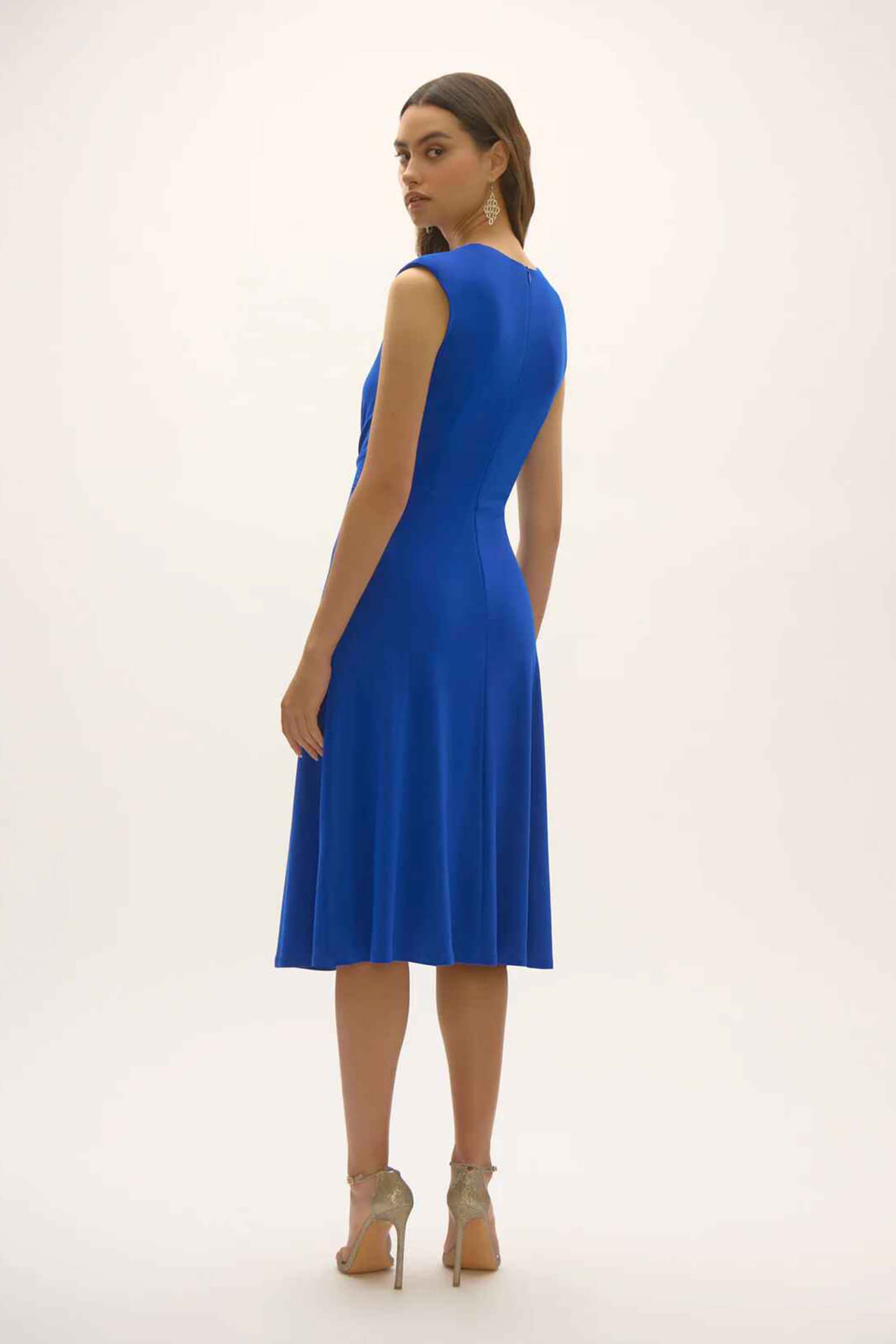 Vestido A-Line Royal Sapphire con Ornamento de Pedrería - 252717