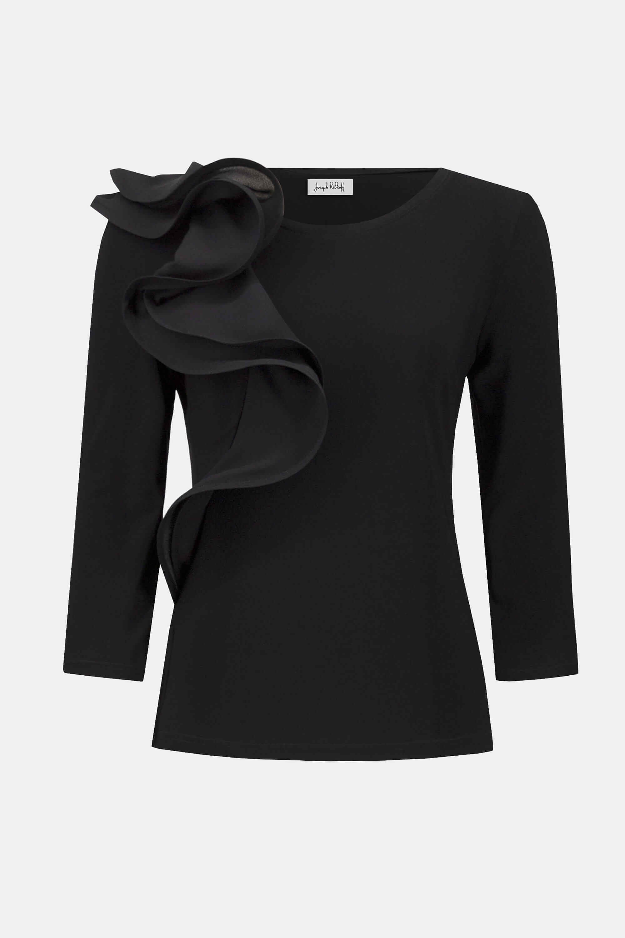 Pullover Cuello Redondo con Volantes - 253047