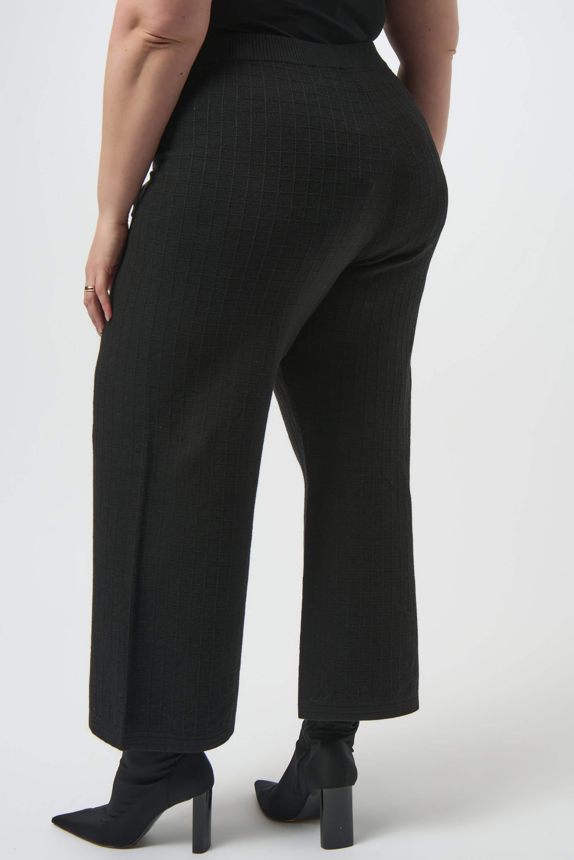 Pantalones de pierna recta en punto de jersey - 253984