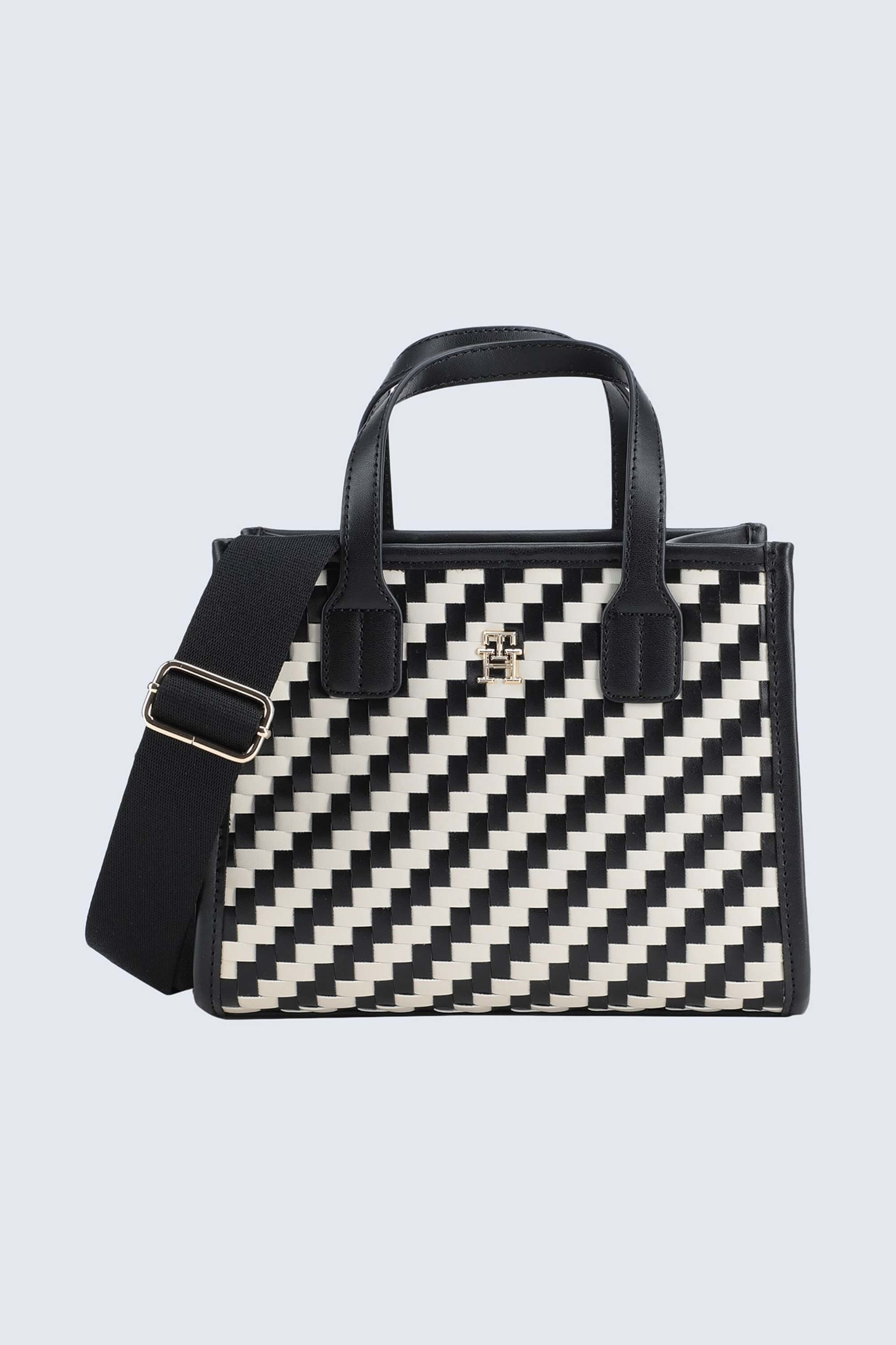 Bolso Tote Medium Bicolor Cierre Magnético