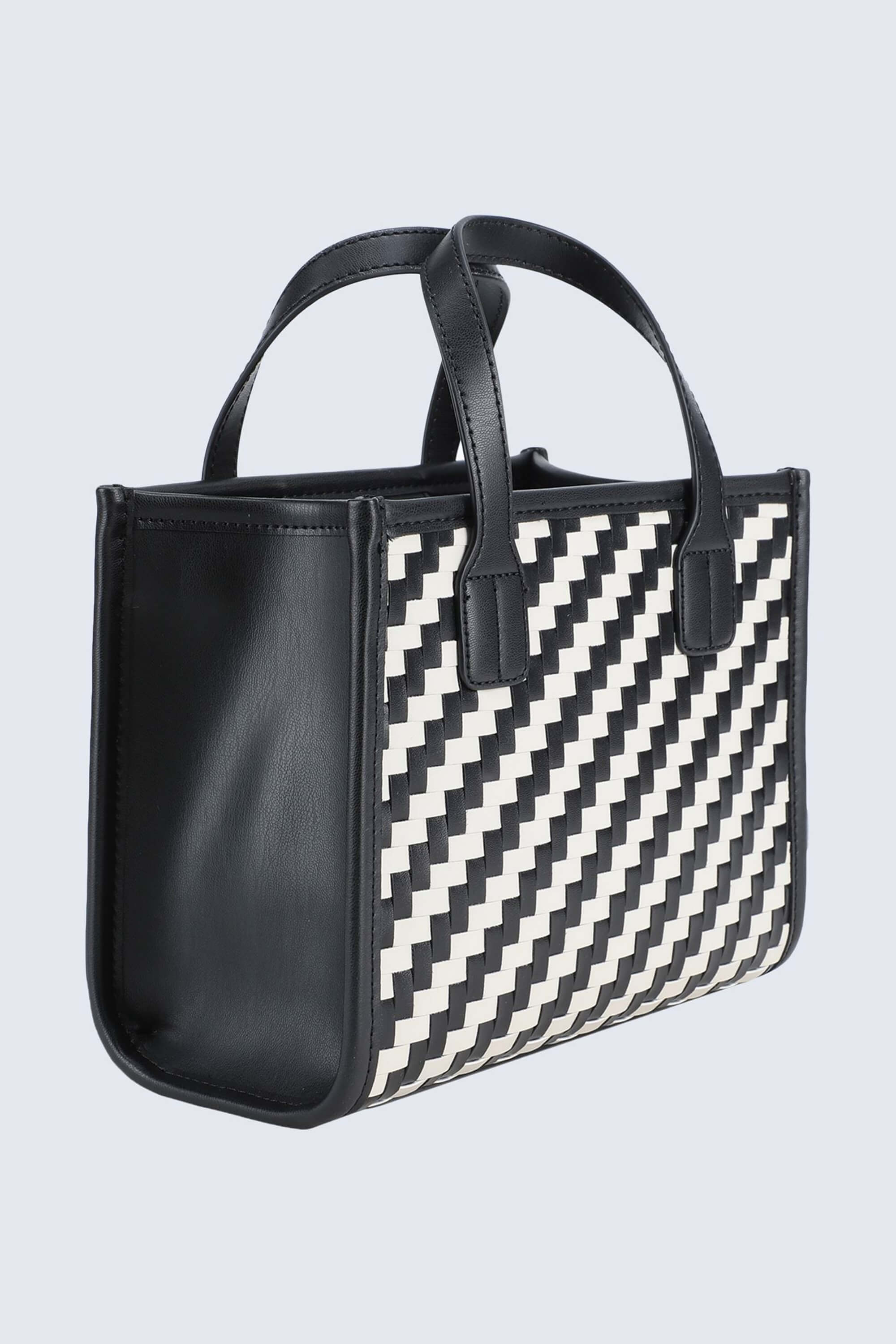 Bolso Tote Medium Bicolor Cierre Magnético