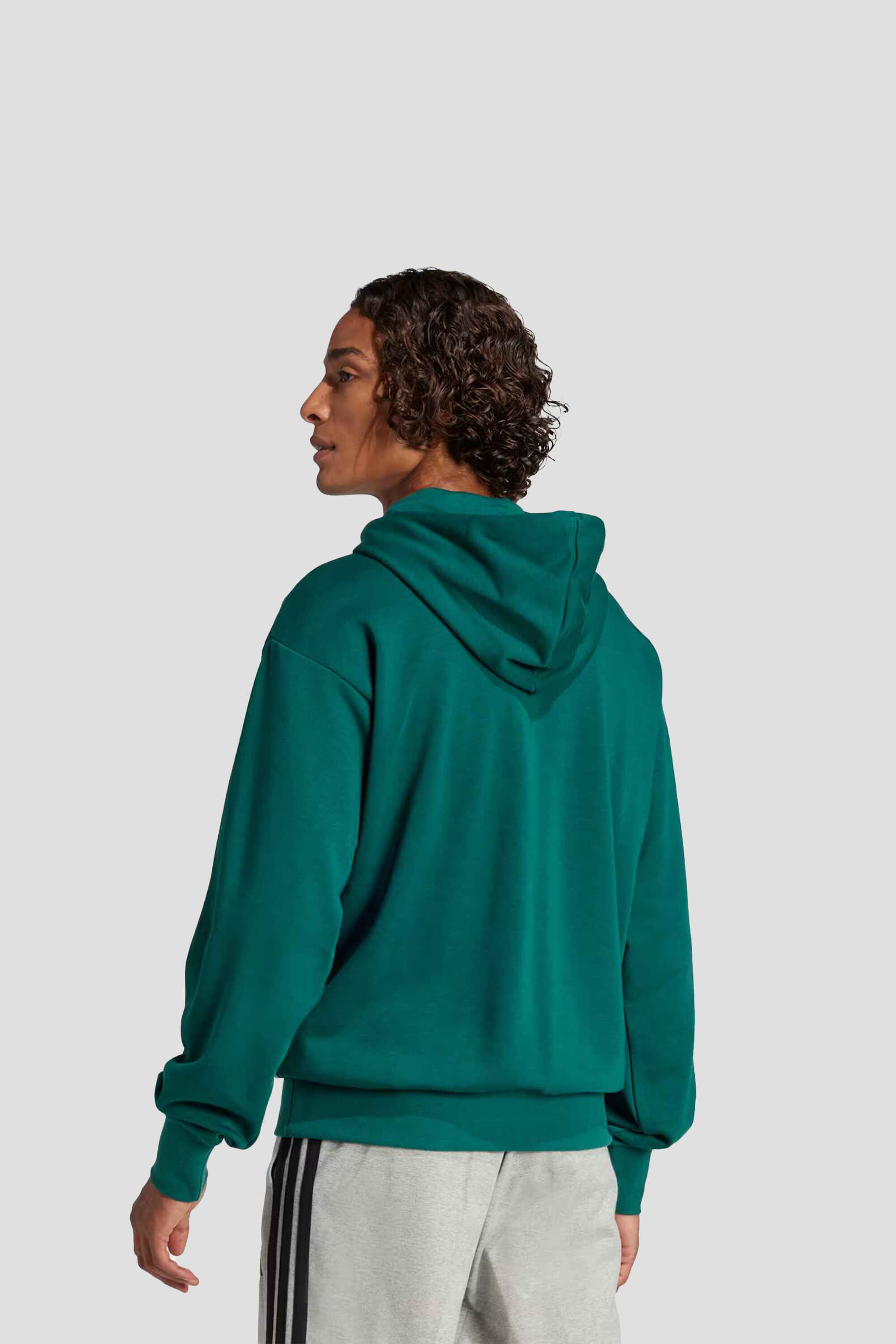 Sudadera con Gorro Essentials Logo Grande Felpa Francesa | ADIDAS