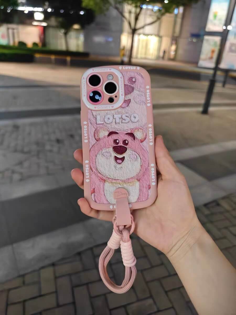 Funda iPhone Lotso Disney con Correa