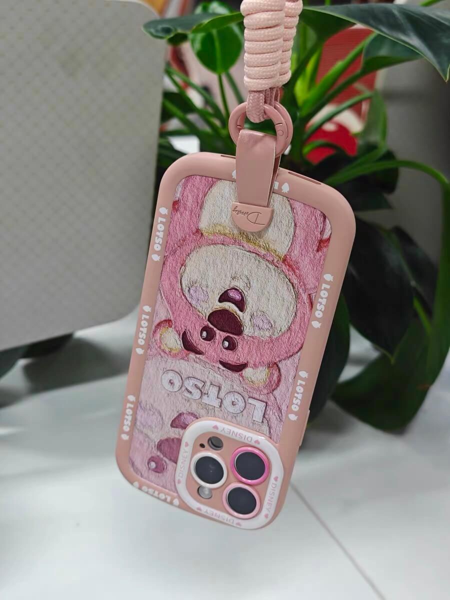 Funda iPhone Lotso Disney con Correa