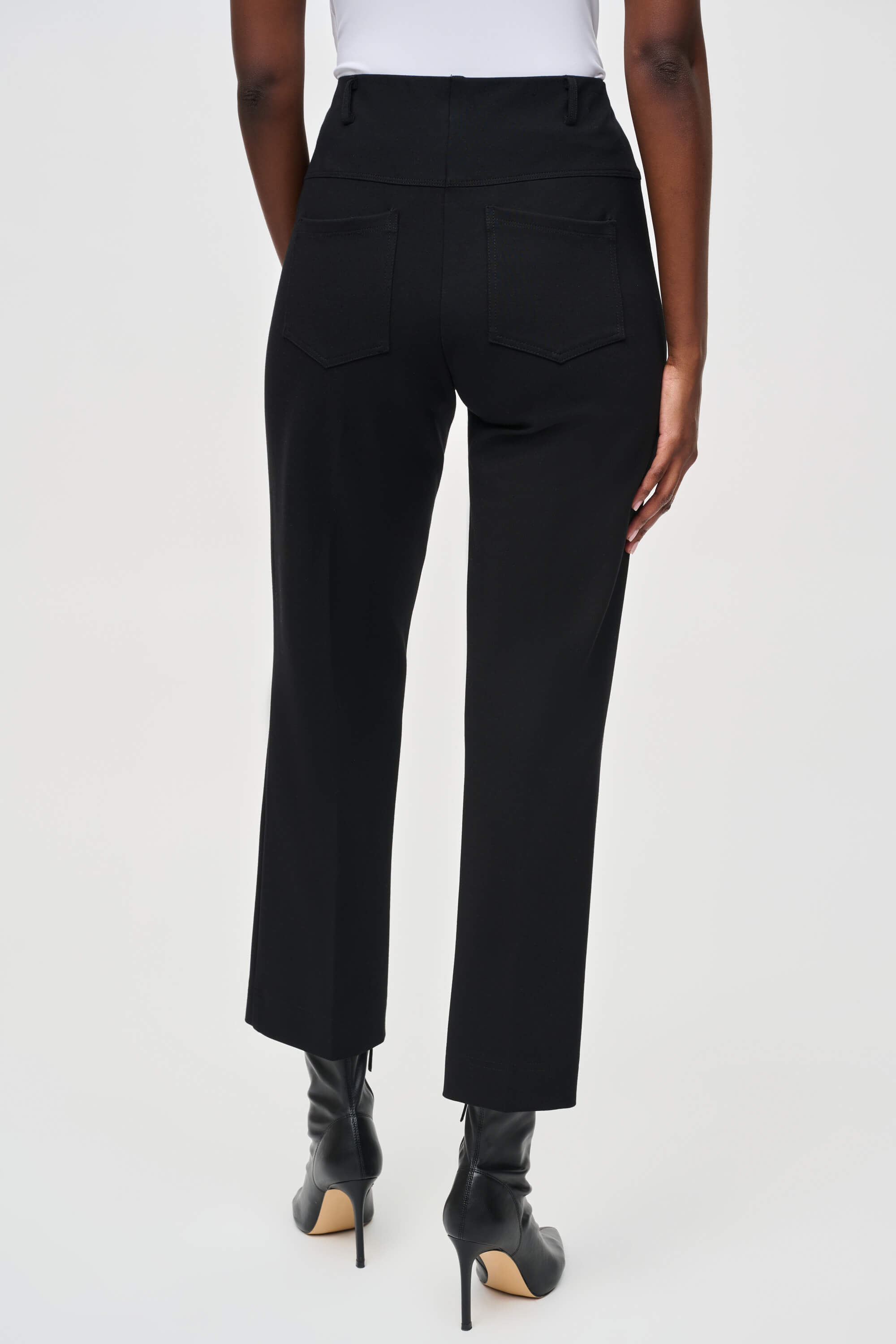 Pantalones rectos de punto grueso sin cordones - 243049