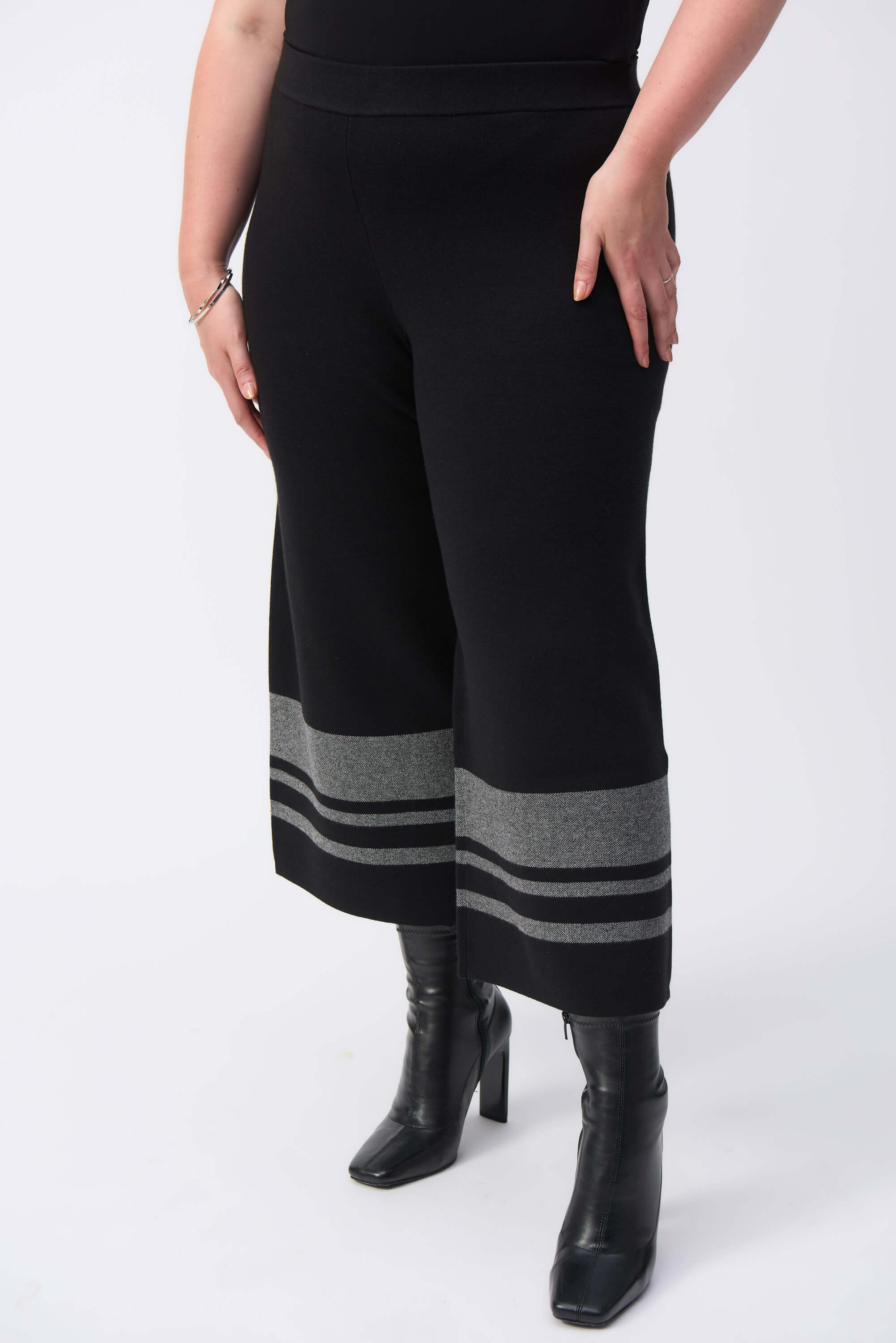 Pantalones culotte de punto tipo jersey de jacquard - 243950