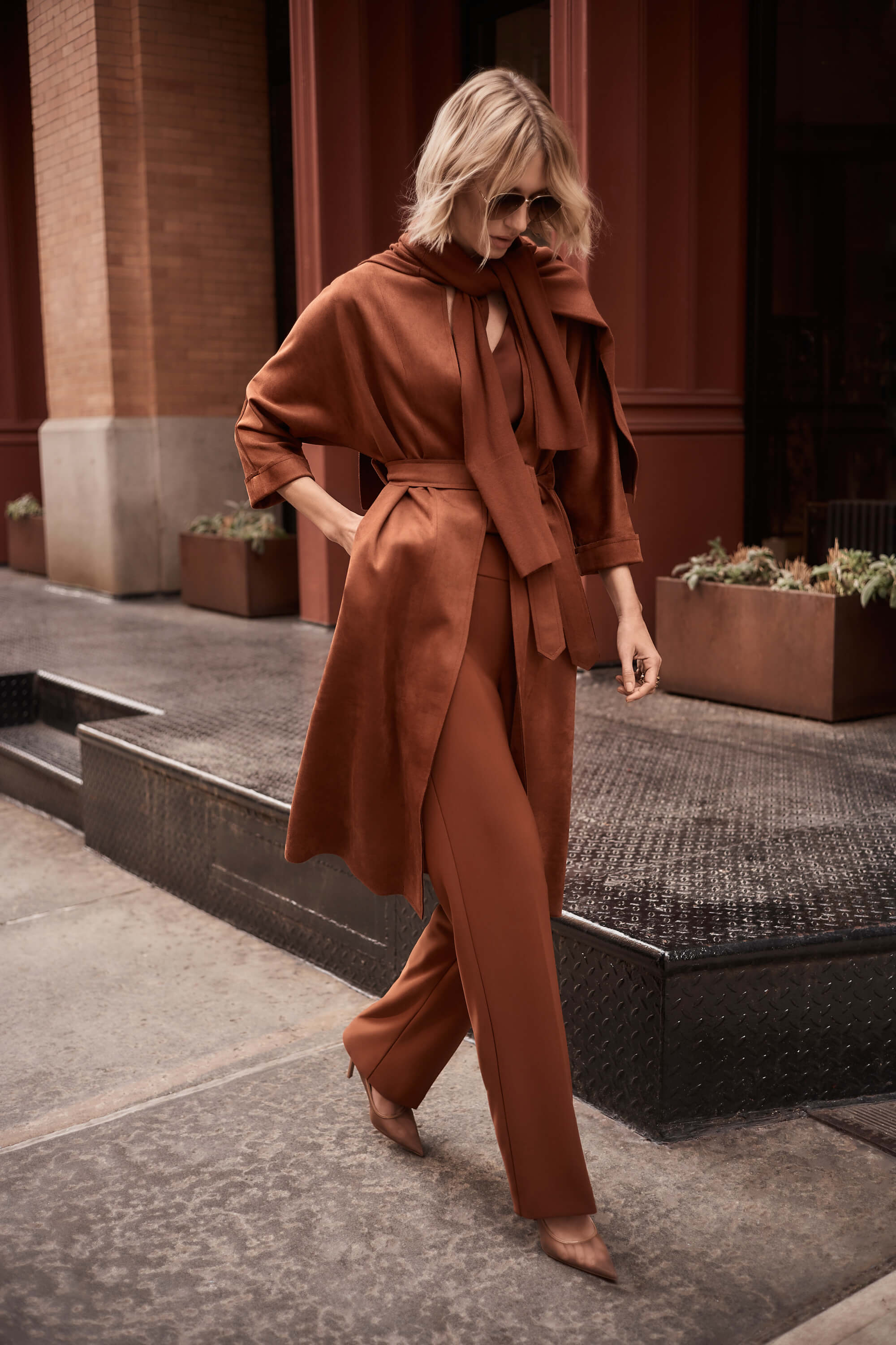 Túnica de punto de jersey con cuello medio - 243956