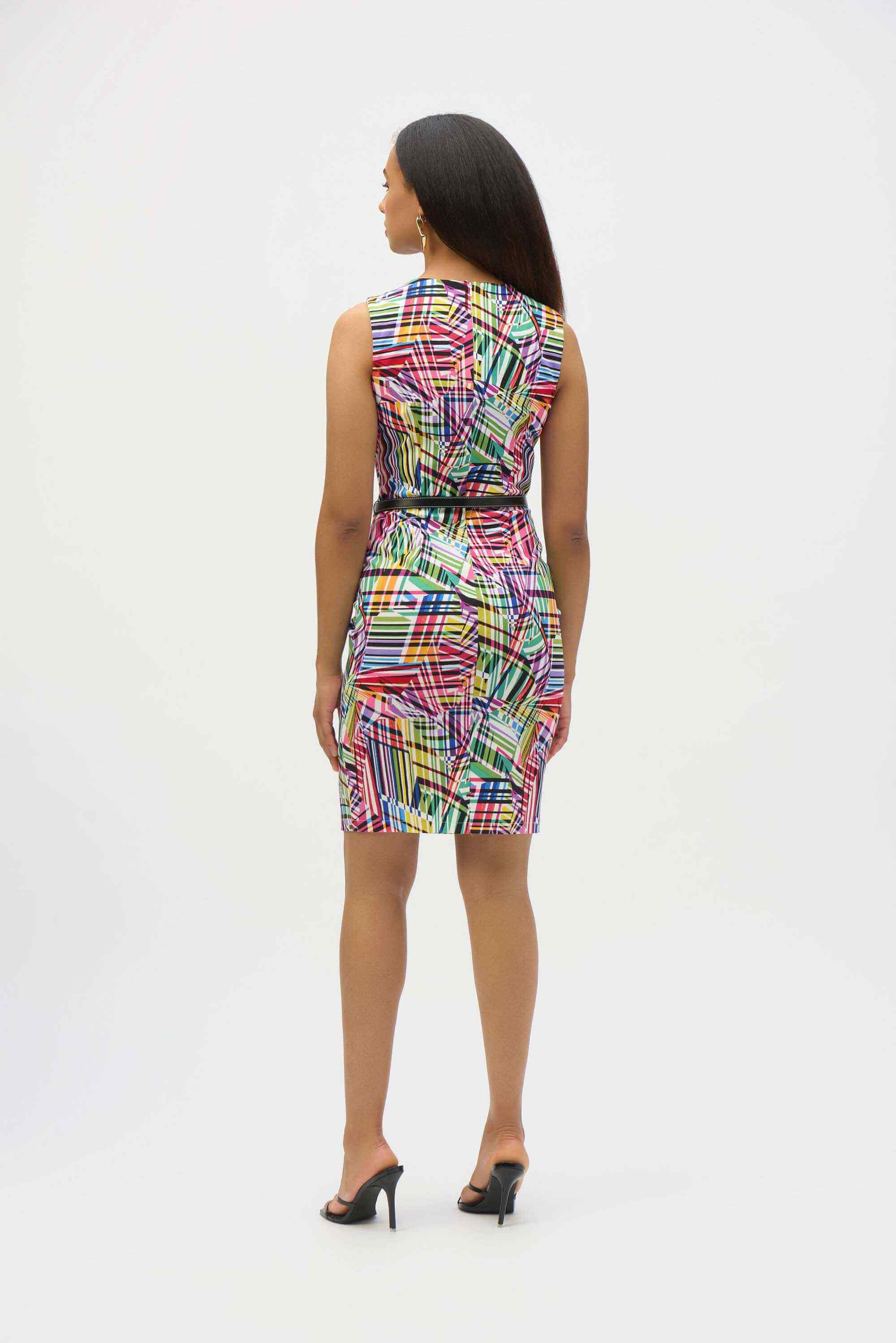 Vestido Bodycon Belted Cuello en V - 252201