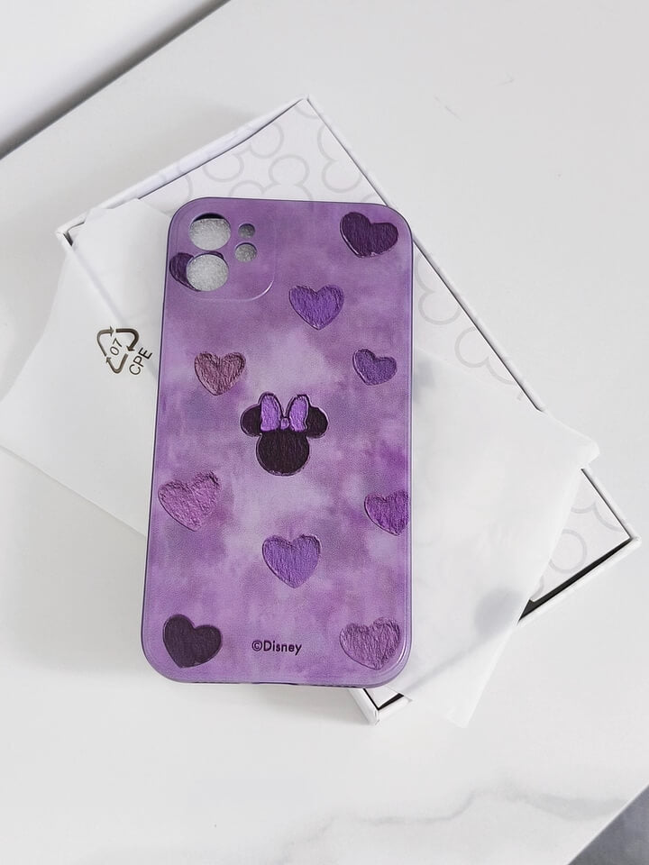 Funda iPhone Minnie Mouse Corazones con MagSafe