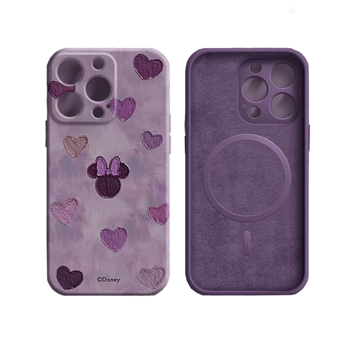 Funda iPhone Minnie Mouse Corazones con MagSafe