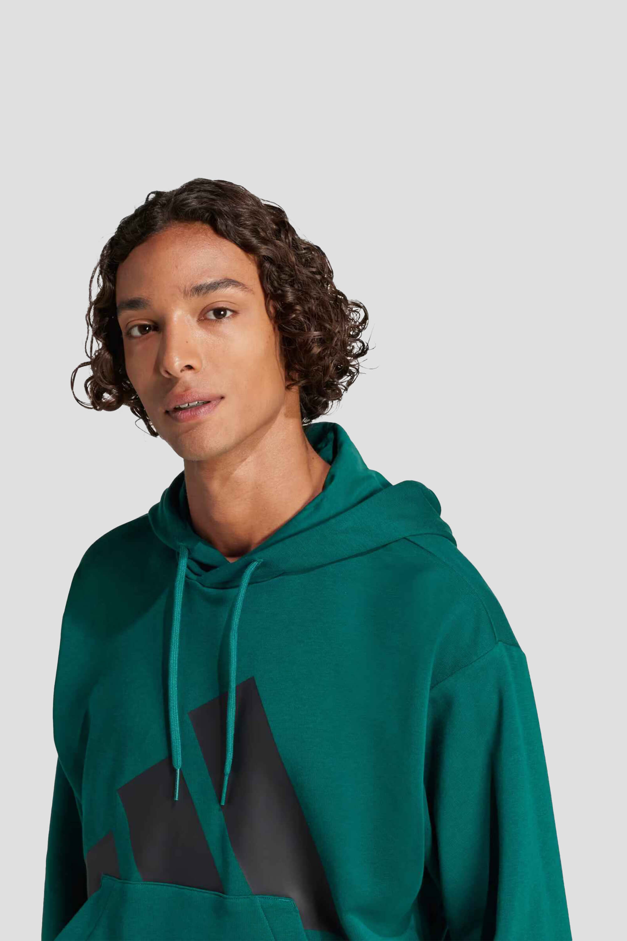 Sudadera con Gorro Essentials Logo Grande Felpa Francesa | ADIDAS